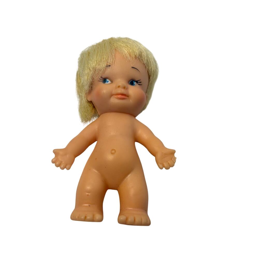 VTG Uneeda Pee Wee Doll Blonde blue eyes, no clothes. 1965
